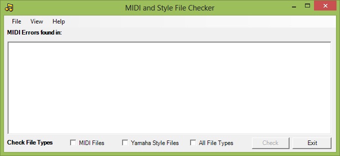 MIDI and Style File Checker