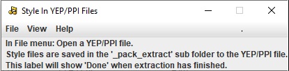 Style In YEP Files